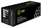 Фото-4 Тонер-картридж Cactus FX-10 CS-FX10S, упаковка в чёрном дизайне под углом: коробка с зелёным логотипом, серыми кругами на правой панели, блоком сертификатов и маркировкой CS-FX10S для Canon MF4000/4100/4200/4600 Series; изображение важно для страницы товара, чтобы показать альтернативное оформление упаковки.