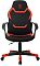 Фото-2 Кресло для геймеров ZOMBIE 100 чёрно-красный, ткань/экокожа, ZOMBIE 100 BR