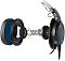 Фото-6 Наушники с микрофоном Audio-Technica ATH-G1, схема разборки чашки; видны амбушюр, внешняя панель, внутренние акустические элементы и корпус чашки в разнесённом виде, чёрный цвет. Подходит для карточки товара и показывает конструкцию чашки и внутренние компоненты.