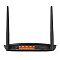 Фото-2 Беспроводной маршрутизатор TP-Link Archer MR500, вид сзади. Видны разъём питания, кнопка включения, четыре оранжевых сетевых порта, кнопка WPS/Reset, слот Nano SIM и две антенны; фото нужно для понимания доступных портов и мобильного подключения.