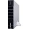 Фото-2 Батарейный модуль для ИБП CyberPower BPE192VL2U01, вид сбоку/вертикально: чёрная фронтальная решётка «соты», серебристый боковой кожух и установленный металлический кронштейн крепления; на белом фоне для оценки монтажа в стойку и габаритов корпуса.