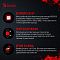 Фото-21 Мышь A4Tech Bloody R80 Plus Skull, нижняя часть крупным планом; сенсор, ножки скольжения и техническая маркировка помогают описать конструкцию устройства.