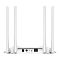 Фото-3 Точка доступа TP-Link TL-WA1201, вид сзади; белый корпус с четырьмя антеннами, разъём питания, кнопки On/Off, Reset, WPS и сетевой порт Ethernet; изображение важно для страницы товара, потому что показывает интерфейсы подключения и элементы управления.