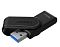 Фото-2 USB‑накопитель Kingston DataTraveler Exodia S 64GB, вид под углом: снятый тёмный колпачок, открыт разъём USB‑A с синей вставкой, маркировка &laquo;64GB&raquo; на корпусе; показывает тип разъёма и конструкцию колпачка.