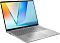 Фото-3 Ноутбук ASUS Vivobook S16 S3607AA, вид спереди слева под углом; видны клавиатура с цифровым блоком, большой тачпад и порты на левой грани, серебристый корпус на белом фоне для выбора ракурса товара.