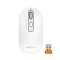 Фото-2 Беспроводная мышь A4Tech Fstyler FG20 White с USB-ресивером, вид сверху; рядом с белой мышью показан компактный приёмник с оранжевой вставкой, видны колесо и кнопка DPI; фото важно для страницы товара, потому что показывает комплект поставки.