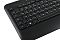 Фото-4 Клавиатура Logitech MK540 Advanced, крупный план левой части; видны клавиши Esc, Tab, Caps Lock, Ctrl, кнопка Windows и ряд функциональных клавиш, чёрные колпачки с русской и латинской раскладкой; фото уточняет тип раскладки и форму клавиш для выбора комплекта.