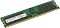 Фото-1 Модуль памяти Micron MTA36ASF8G72PZ-3G2R 64 ГБ DDR4, общий вид по диагонали на светлом фоне. Показаны зелёная печатная плата, чипы памяти с обеих сторон центрального регистрного чипа, длинная белая наклейка и контактный край. Зелёный цвет. Изображение важно для страницы товара, так как показывает конструкцию RDIMM-модуля и расположение ключевых элементов.