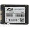 Фото-3 SSD AGI AI238 2.5 256 ГБ, вид сзади: чёрный корпус с белой заводской наклейкой AGI AGILITY AI238 256, указанием 256GB, штрихкодами, QR-кодом и SATA-разъёмами слева; изображение показывает маркировку и интерфейс накопителя для страницы товара.