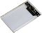 Фото-7 Внешний корпус для HDD/SSD 2.5 AgeStar 3UB2P4C, вид под углом на внутреннюю часть, SATA-коннектор и элементы на плате, прозрачный корпус