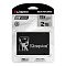 Фото-3 SSD Kingston KC600 2TB, фото в упаковке: накопитель показан в прозрачном блистере с бело-серой карточкой, на которой указаны KC600 и 2TB; изображение даёт контекст розничной упаковки и серии устройства.
