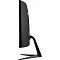 Фото-2 Монитор ViewSonic VX2719-PC-MHD, вид сбоку; изогнутая задняя крышка, тонкая передняя панель и стойка на широком основании; белый фон &mdash; показывает профиль корпуса и наклон стойки.