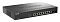 Фото-2 Коммутатор D-Link DGS-1210-10XP/ME, вид спереди слева под углом: чёрный корпус, слева индикаторы и консольный порт, по центру восемь портов RJ45, справа два uplink-порта; на белом фоне для страницы товара, чтобы показать глубину корпуса и фронтальную компоновку.