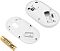Фото-5 Мышь Logitech Pebble Mouse 2 M350s, нижняя часть с открытой крышкой на белом фоне: батарейный отсек, оптический сенсор, снятая крышка и одна батарейка AA рядом; изображение показывает способ питания и внутреннюю компоновку для страницы товара.