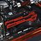 Фото-11 Комплект памяти Patriot Viper Elite II 32GB DDR4 3600MHz 2×16GB PVE2432G360C0K, модули в корпусе с жидкостным охлаждением; видны две красные планки Viper рядом с прозрачными трубками, чёрным кабелем питания и внутренними элементами ПК; изображение показывает внешний вид памяти в собранной системе для страницы товара.