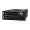 Фото-2 ИБП APC Smart-UPS SRT 2200VA SRT2200RMXLI-NC, фронтальный вид под углом с батарейным модулем. Видны две чёрные секции с сетчатыми панелями, правый дисплей управления и боковые стенки корпуса. Фото показывает конфигурацию устройства в стойке и с дополнительным модулем на странице товара.