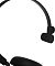 Фото-6 Наушники Jabra Evolve2 65, крупный план оголовья: чёрная мягкая верхняя накладка и тонкая двойная дуга, соединённая с шарниром чашки; изображение важно для показа конструкции оголовья модели.