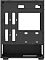Фото-7 Корпус Bloody BD-CC102F Midi Tower, крупный план обратной стороны монтажной панели; чёрная стальная поверхность с продолговатыми кабельными каналами, вырезом под сокет и нижним отсеком; фото важно для страницы корпуса ПК, потому что показывает точки прокладки кабелей и внутреннюю геометрию.