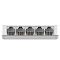 Фото-2 Коммутатор D-Link DES-1005C, крупный план портов: видны 5 RJ45 разъёмов на одной стороне корпуса в один ряд. Подходит для страницы товара, где важно показать конфигурацию сетевых портов.