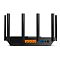 Фото-2 TP-Link Archer AX73, крупный план задней панели: WAN/LAN разъёмы, кнопки управления и разъём питания; на белом фоне, важно для страницы товара чтобы понять расположение интерфейсов
