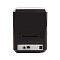 Фото-4 Принтер этикеток iDPRT iE2X, вид сзади: порт USB-B и сетевой порт RJ-45 на нижней панели, рядом гнездо питания; чёрный корпус на белом фоне для демонстрации интерфейсов подключения на странице товара.