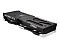 Фото-4 Видеокарта MSI GeForce RTX 5070 Ventus 3X OC, вид сверху и сзади под углом. Видны задняя пластина, верхний разъем питания и открытые ребра радиатора по бокам. Черно-серебристый корпус; фото для карточки товара, помогает оценить верхнюю компоновку и толщину охлаждения.