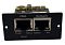 Фото-2 SNMP-карта Smartwatt UPS SNMP Mini Card 3, вид спереди: два порта RJ-45 на чёрной панели с подписями &laquo;EMD&raquo; и &laquo;Network&raquo;, ниже подписи индикаторов &laquo;Power&raquo;, &laquo;Status&raquo;, &laquo;100/10&raquo;, &laquo;Act&raquo; и &laquo;Restart&raquo;; важно для страницы, чтобы различать сетевой порт и порт для датчика EMD при подключении.