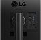 Фото-4 Монитор LG 34WR55QK-B, крупный план задней панели с интерфейсами. Видны логотип LG, центральная стойка, два HDMI, DisplayPort, USB-C, два USB 3.0, выход на наушники и вход питания DC-IN на чёрной панели. Важно для страницы товара как фото зоны подключения монитора.