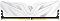 Фото-2 Комплект памяти Netac Shadow II White 2x16 ГБ DDR5, фронтальный вид на два модуля в укороченном кадре. Видны белые радиаторы, симметричный угловой рисунок, центральный логотип щита и золотистые контакты снизу. Полезно для страницы как дополнительный ракурс пары модулей.
