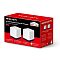 Фото-3 Mesh-система Mercusys Halo H50G (2-pack) — коробка на белом фоне; красно-чёрная упаковка с изображением двух модулей и маркировкой модели; помогает сверить комплектность при покупке.
