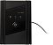 Фото-2 ИБП SmartWatt UNI 650 VA Tower, крупный план передней панели. Видны логотип SmartWatt, три светодиодных индикатора и центральная кнопка включения на чёрной глянцевой вставке. Фото акцентирует элементы управления на странице товара.