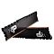 Фото-1 Комплект памяти Patriot Signature Line Premium 32GB DDR4 2x16GB, вид под углом на два модуля. На фото чёрные радиаторы с белым фирменным знаком Patriot, зубчатый верхний край и золотистые контактные площадки. Изображение показывает комплект из двух модулей DIMM для страницы товара.