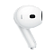 Фото-3 Беспроводные наушники Honor CHOICE Earbuds X5, белые, крупный план левого наушника. На фото видны метка L на ножке, акустическая решётка и отверстие микрофона на корпусе, что важно для страницы товара как изображение конструкции вкладыша.