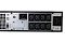Фото-2 ИБП Systeme Electris Smart Save Online SRT G2 3000 VA SRTSE3000RTXLIG2, крупный план задней панели слева, сетевой порт, коммуникационный модуль и крепёж на перфорированном металлическом корпусе; изображение для карточки товара, показывает детали интерфейсного блока.