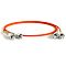 Фото-1 Оптический патч-корд Hyperline MM 50/125 мкм Оранжевый 1 м, FC-D2-50-ST/PR-ST/PR-H-1M-LSZH-OR