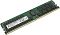 Фото-1 Модуль памяти Micron 32 GB DIMM DDR4 3200 MTA36ASF4G72PZ-3G2E7, вид под углом спереди на светлом фоне; видны зелёная плата, белая наклейка Micron, чёрные микросхемы по обе стороны и золотистые контакты DIMM; фото помогает рассмотреть компоновку серверного модуля для страницы товара.