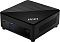 Фото-2 Неттоп MSI Cubi 5 1M 617XRU Mini PC, вид спереди слева под углом; виден чёрный корпус с логотипом MSI, крышка с диагональной полосатой текстурой, аудиоразъём, два USB-A, USB-C и кнопка включения; фото помогает рассмотреть форму корпуса и размещение разъёмов на лицевой панели.