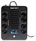 Фото-2 ИБП SmartWatt Safe Pro LCD 600, фронтальный вид. Видны две вертикальные группы розеток, центральная вентиляционная решётка, LCD-дисплей и кнопка питания. Фото помогает оценить компоновку рабочих элементов на странице ИБП.