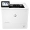 Фото-2 Принтер HP LaserJet Enterprise M612dn, вид спереди; слева сенсорная панель, сверху открытая зона выдачи, справа кнопка питания; белый корпус на белом фоне, для визуальной идентификации модели на странице товара.
