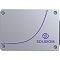 Фото-1 SSD Solidigm D3-S4520 2.5 960 ГБ, лицевая сторона корпуса; серебристая панель с четырьмя винтами по углам, фиолетовая дугообразная линия и логотип Solidigm, изображение показывает внешний вид 2.5‑дюймового накопителя на странице товара.