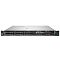 Фото-1 Сервер HPE ProLiant DL360 Gen10 Plus, фронтальный вид: восемь отсеков hot‑swap 2,5″, в правой части DVD‑привод и фронтальные USB, рядом блок индикаторов; серебристый корпус на белом фоне, показывает компоновку лицевой панели для обслуживания в 1U стойке.