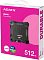 Фото-7 Внешний SSD ADATA SD620 512 ГБ, фото упаковки: коробка ADATA SD620 External SSD с изображением накопителя, крупная маркировка «512 GB», розово‑белый дизайн; важно для понимания комплектации и обозначения объёма на коробке.