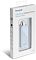 Фото-3 USB-Ethernet адаптер TP-Link UE200, упаковка: белая коробка с окном, внутри виден адаптер с голубой панелью, на лицевой стороне надпись USB 2.0 to 100Mbps Ethernet и модель UE200; важно для страницы, чтобы идентифицировать товар по упаковке.