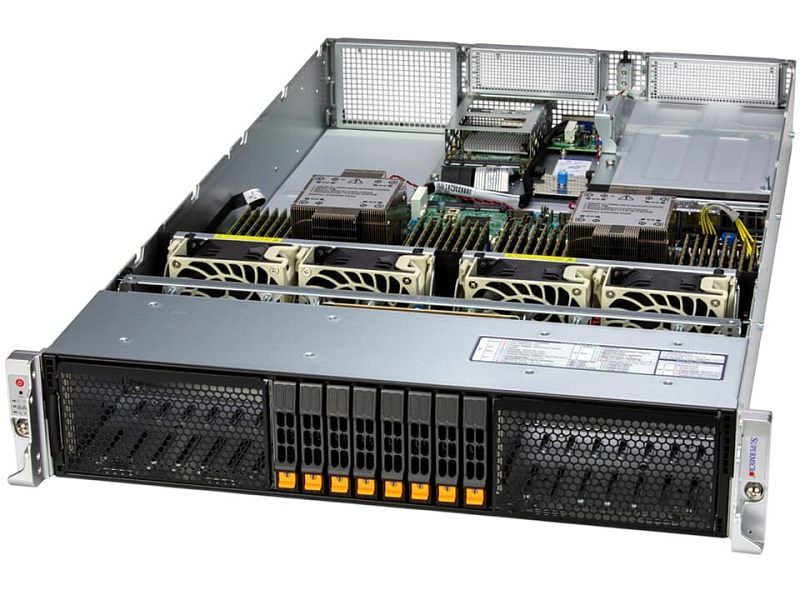 Фото Серверная платформа Supermicro SuperServer 222H-TN 8x2.5" Rack 2U, SYS-222H-TN