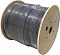 Фото-3 Кабель Lanmaster FTP Cat 6 TWT-6FTP-UNV 305 м, общий вид на деревянной катушке; кабель серо-чёрного оттенка намотан под плёнкой, видны боковые диски катушки и крепёжные отверстия; изображение показывает форму поставки кабеля на странице товара.