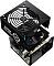 Фото-5 Блок питания для ПК Cooler Master Elite NEX W500, корпус в разборе сверху; видны верхняя крышка с решёткой, вентилятор и открытая внутренняя часть с платой, рядом задняя перфорированная панель; чёрный; снимок на светлом фоне показывает внутреннее устройство блока питания и систему охлаждения.