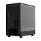 Фото-4 Корпус Alseye RAMS 2.0 240 B Mini Tower, вид сзади слева. Видны задняя перфорированная панель, зона слотов расширения, нижний вырез под блок питания и тонированное боковое стекло. Фото показывает заднюю конструкцию и совместимость с картами расширения.