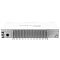 Фото-2 Маршрутизатор MikroTik CCR1009-7G-1C-PC &mdash; вид сзади; крупный радиатор охлаждения и разъёмы питания на белом корпусе; фото на белом фоне важно для понимания подключения питания и вентиляции на странице товара.