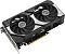 Фото-2 Видеокарта ASUS GeForce RTX 5060 Ti Dual OC 16GB, фронтальный вид под другим углом; два вентилятора, серые диагональные линии на чёрном кожухе, открытая монтажная планка слева. Фото для карточки товара показывает лицевую панель и глубину корпуса.