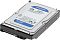 Фото-3 Жесткий диск Western Digital WD Blue WD20EZBX, вид под углом сверху &mdash; на этикетке заметны 2TB и WD20EZBX, спереди видны разъёмы питания и данных SATA, серебристая крышка и чёрное основание; важно для проверки интерфейса при выборе HDD.